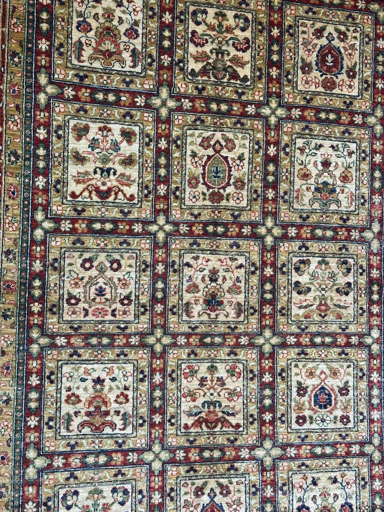 Afghan Chob Rang finally woven hand knotted Rug 247x170cm