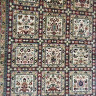 Afghan Chob Rang finally woven hand knotted Rug 247x170cm