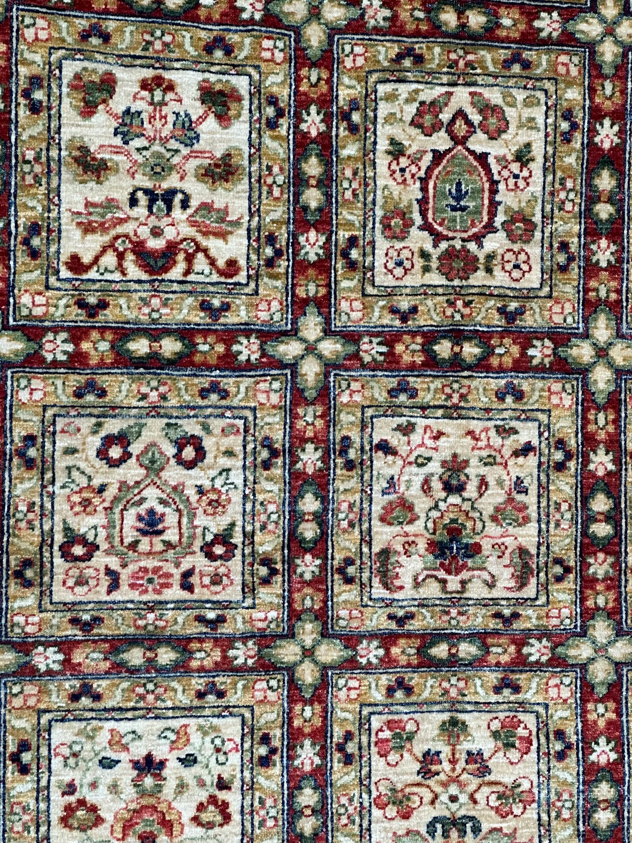 Afghan Chob Rang finally woven hand knotted Rug 247x170cm