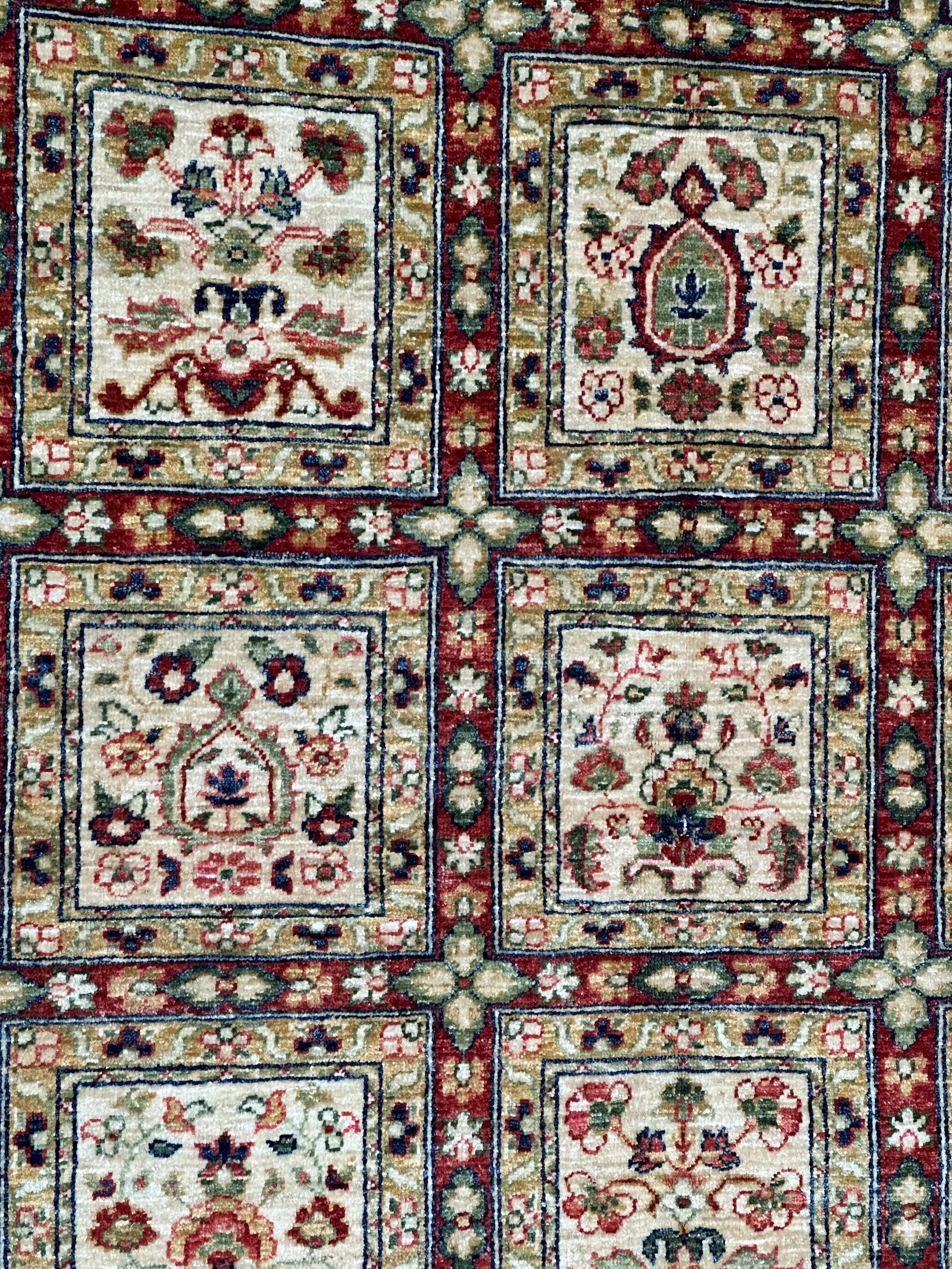 Afghan Chob Rang finally woven hand knotted Rug 247x170cm