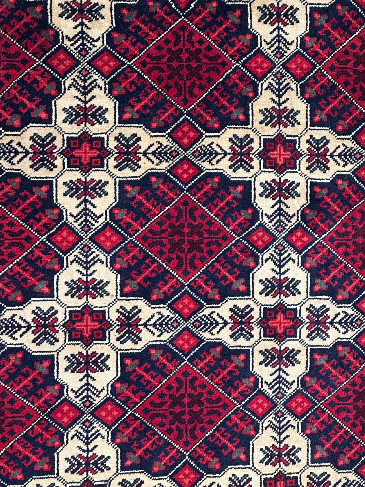 Kahwaja Rosnai Fine Handmade Wool Rug From Afghanistan 188x155cm