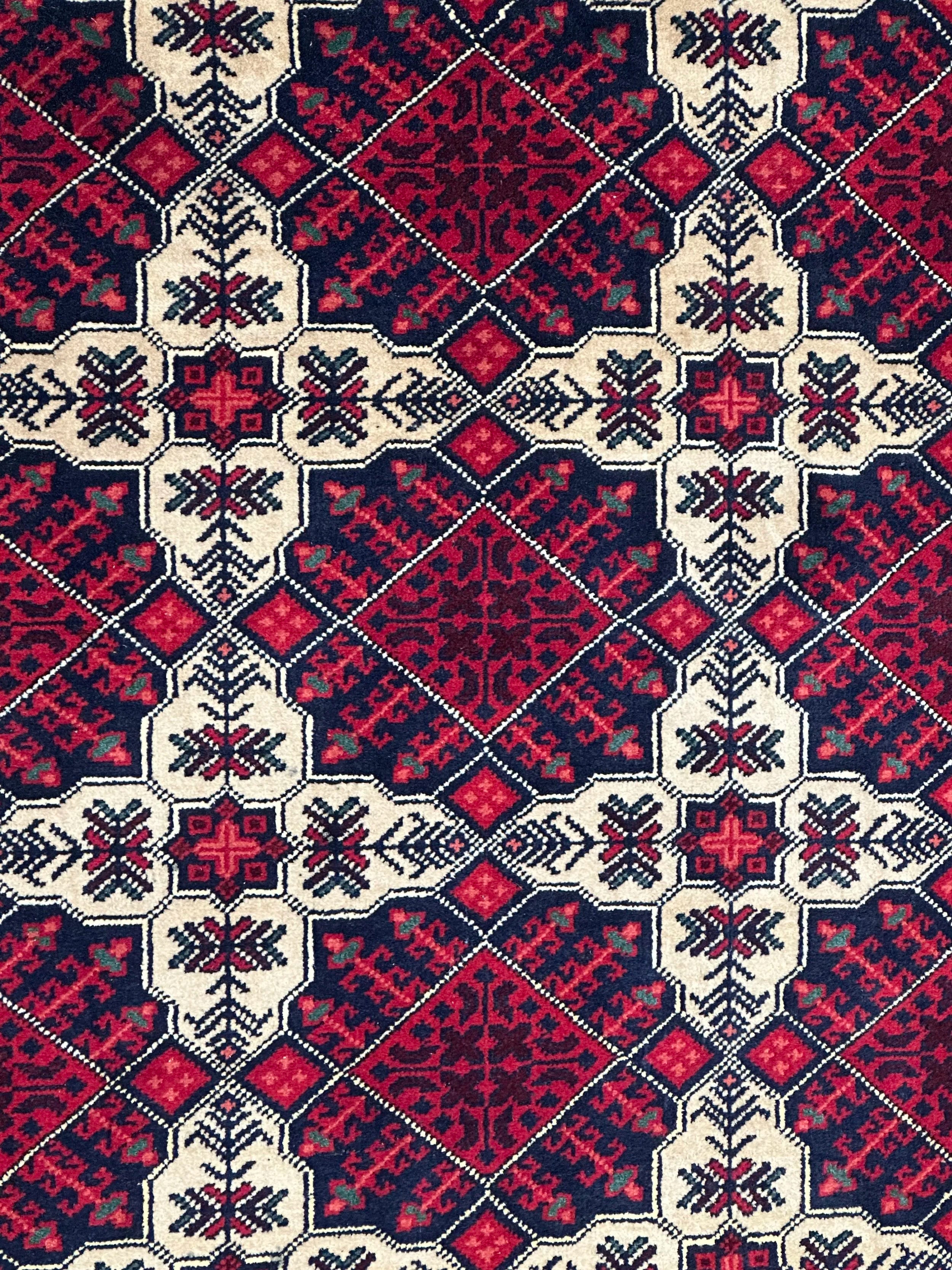 Kahwaja Rosnai Fine Handmade Wool Rug From Afghanistan 188x155cm