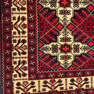 Kahwaja Rosnai Fine Handmade Wool Rug From Afghanistan 188x155cm