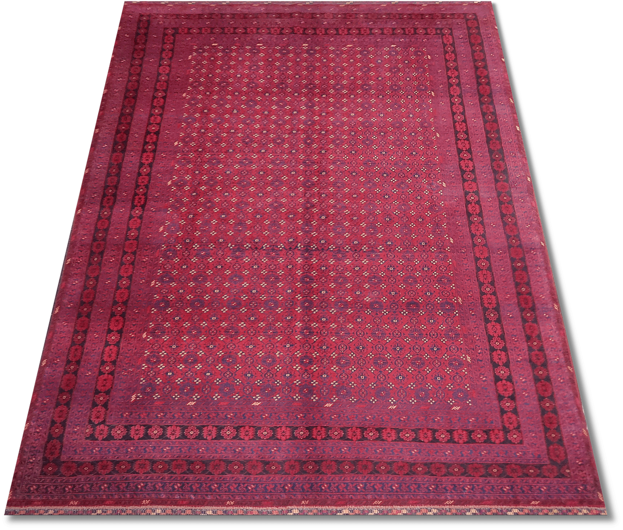 Afghan Roshnai extremely fine Pure wool pile hand knotted Rug