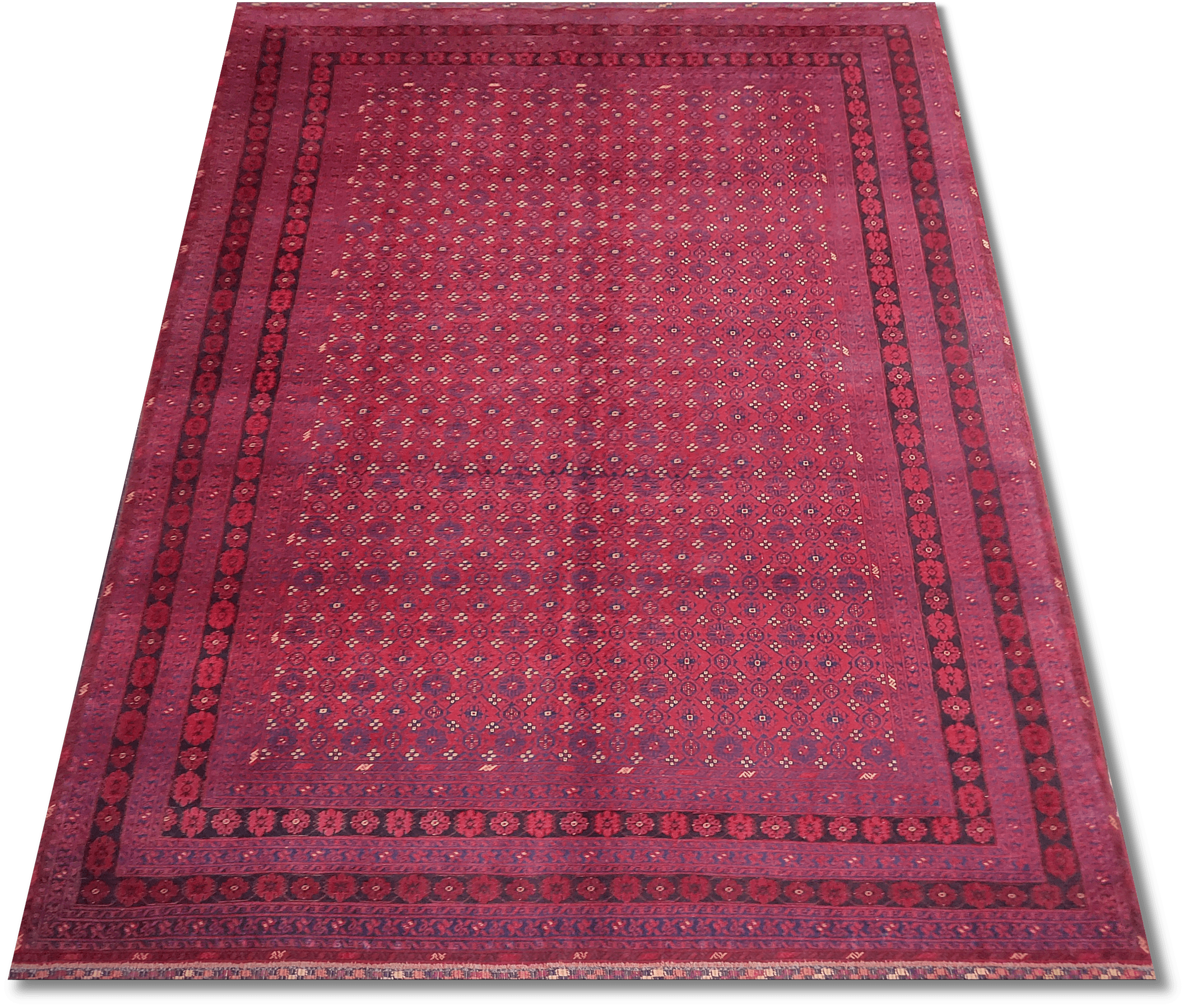 Afghan Roshnai extremely fine Pure wool pile hand knotted Rug