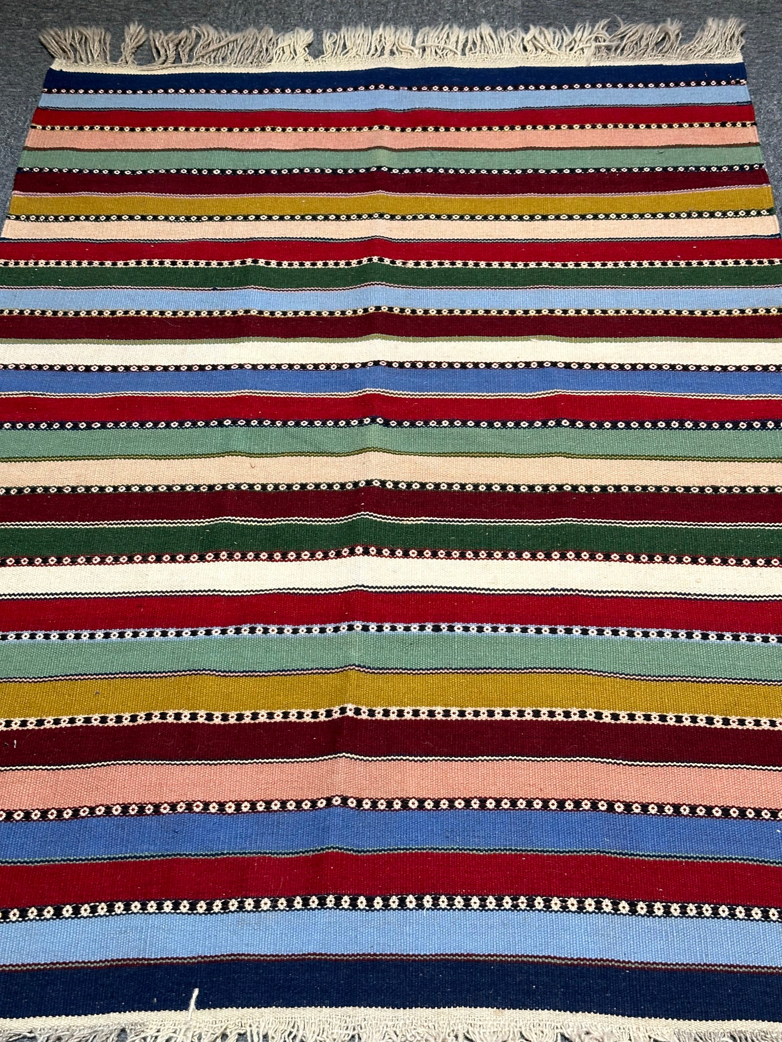 146cmx104cm Persian Shiraz Kilim rug pure wool pile rug hand knotted