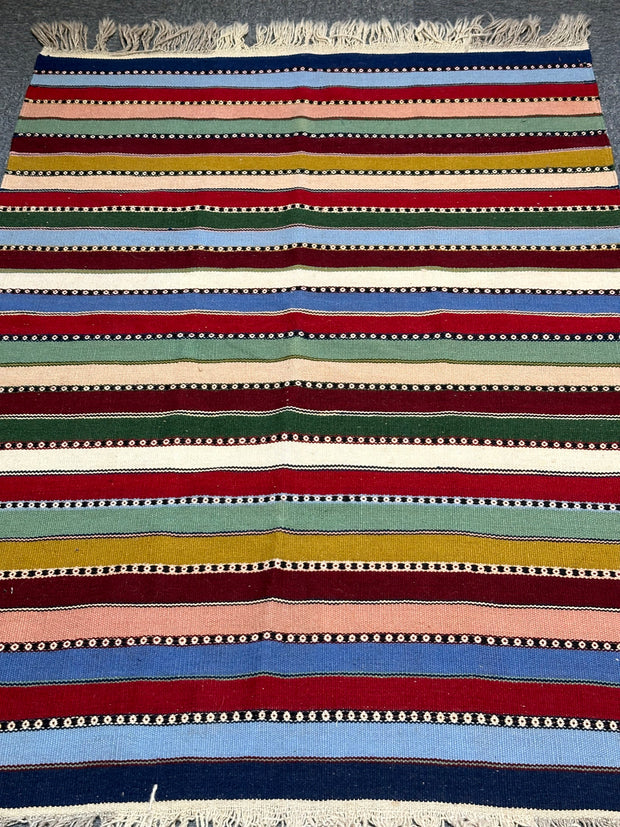 146cmx104cm Persian Shiraz Kilim rug pure wool pile rug hand knotted