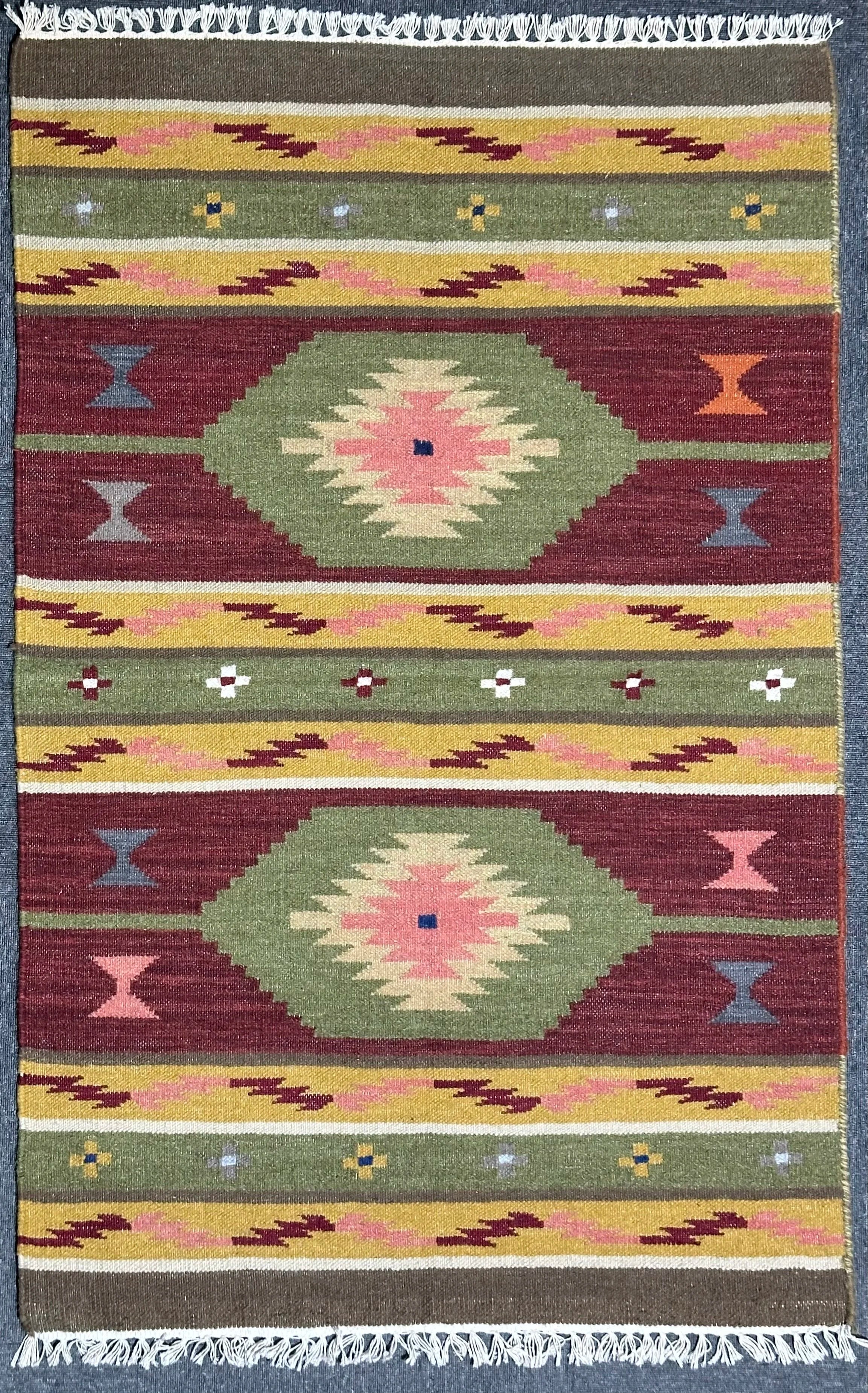 Kilim Pure wool pile hand knotted 152cm x 93cm