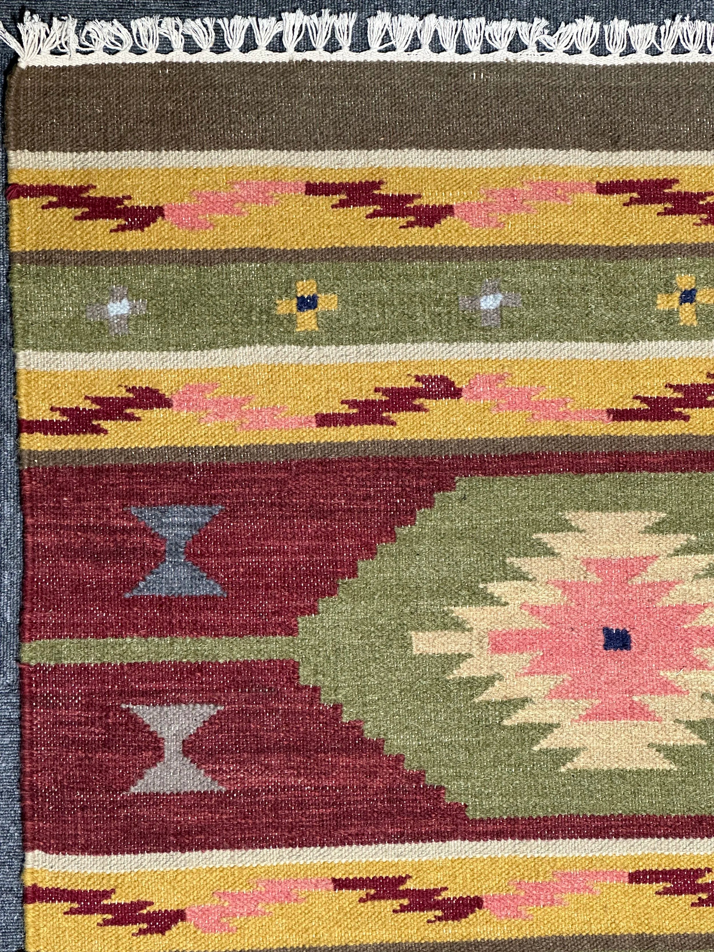 Kilim Pure wool pile hand knotted 152cm x 93cm