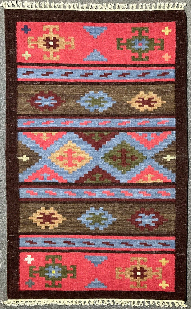 Kilim pure wool pile hand knotted 150cm x 100cm