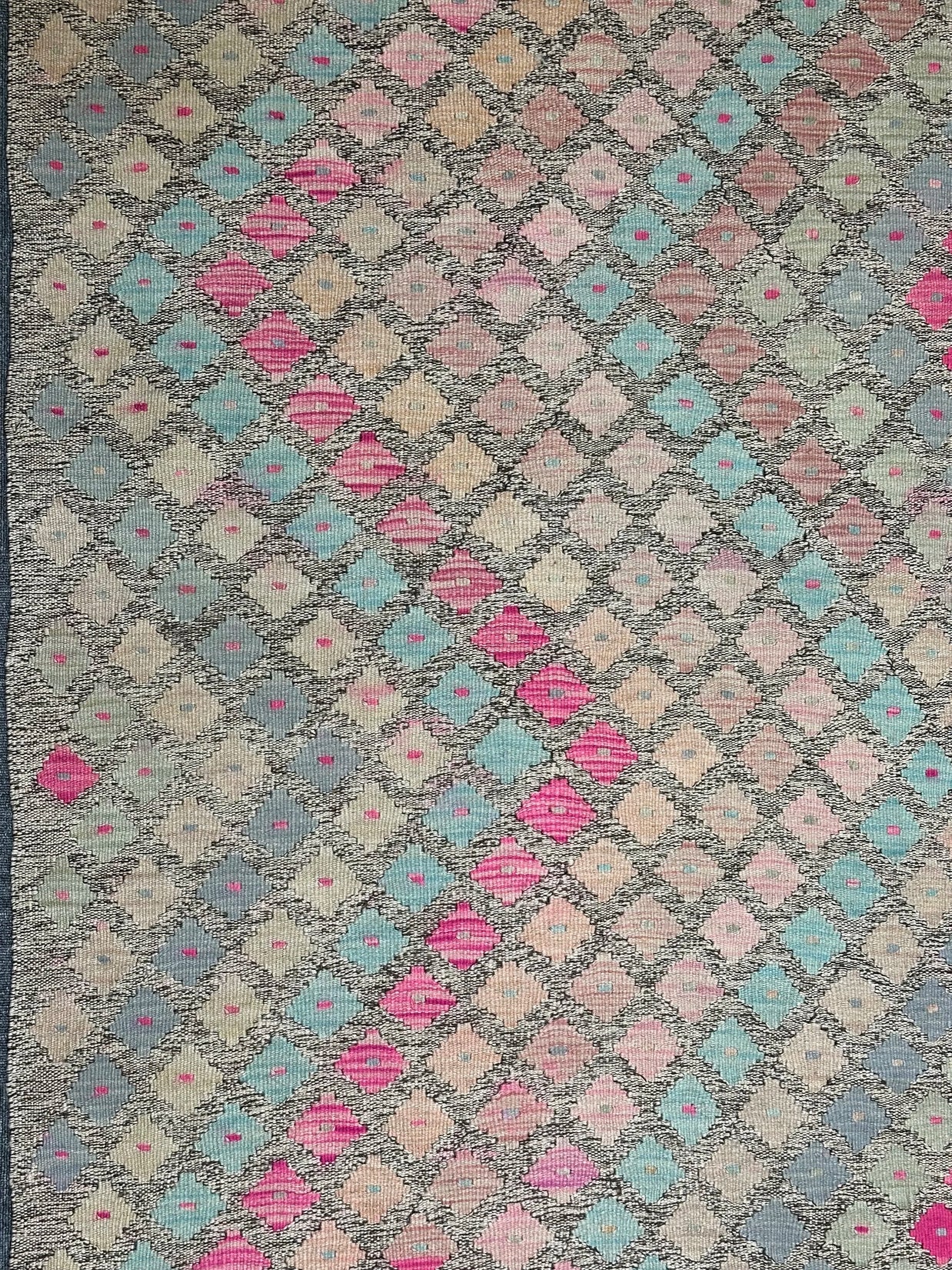 Afghan Kilim pure wool pile hand knotted 149xcm 101cm