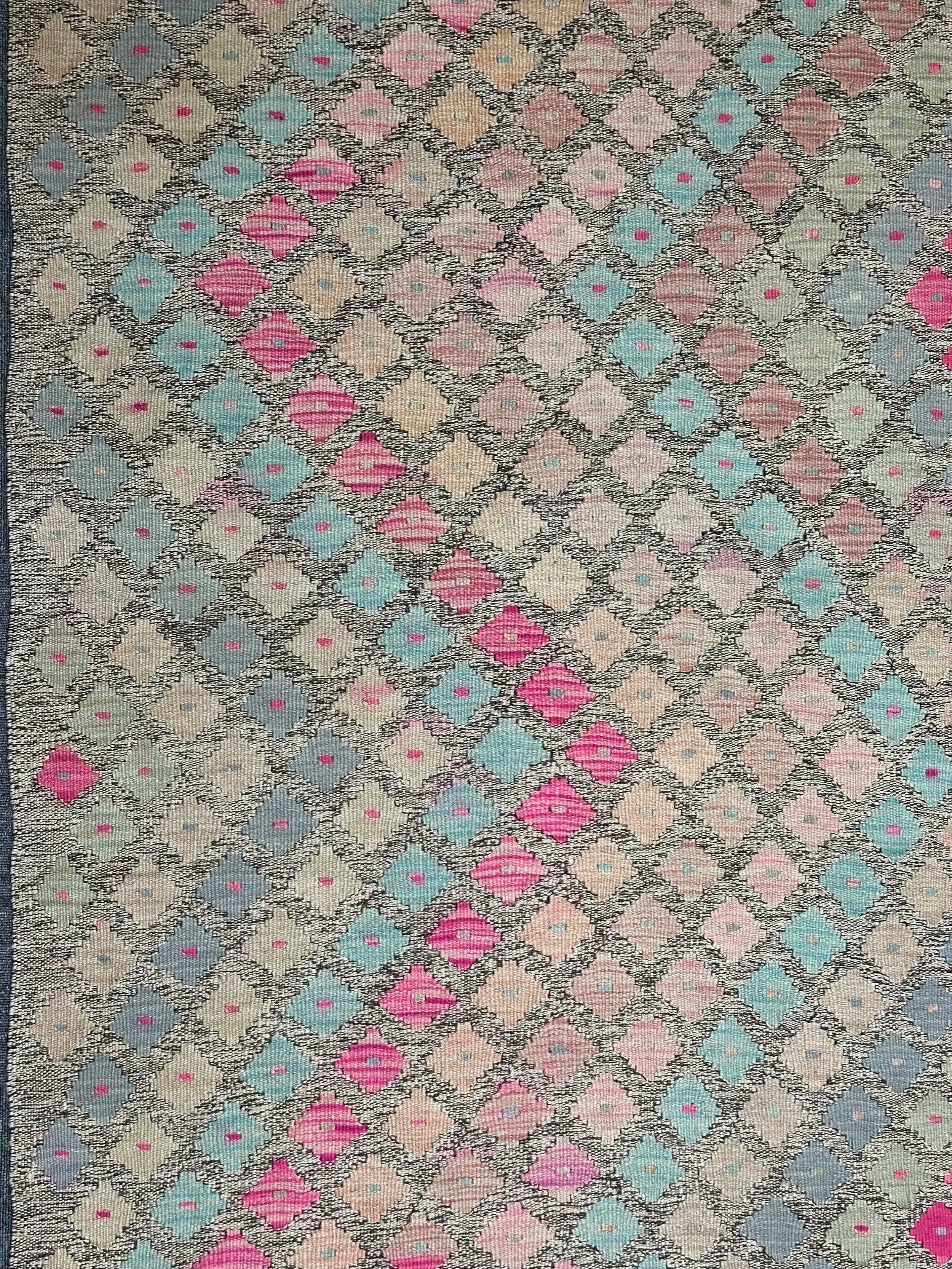 Afghan Kilim pure wool pile hand knotted 149xcm 101cm