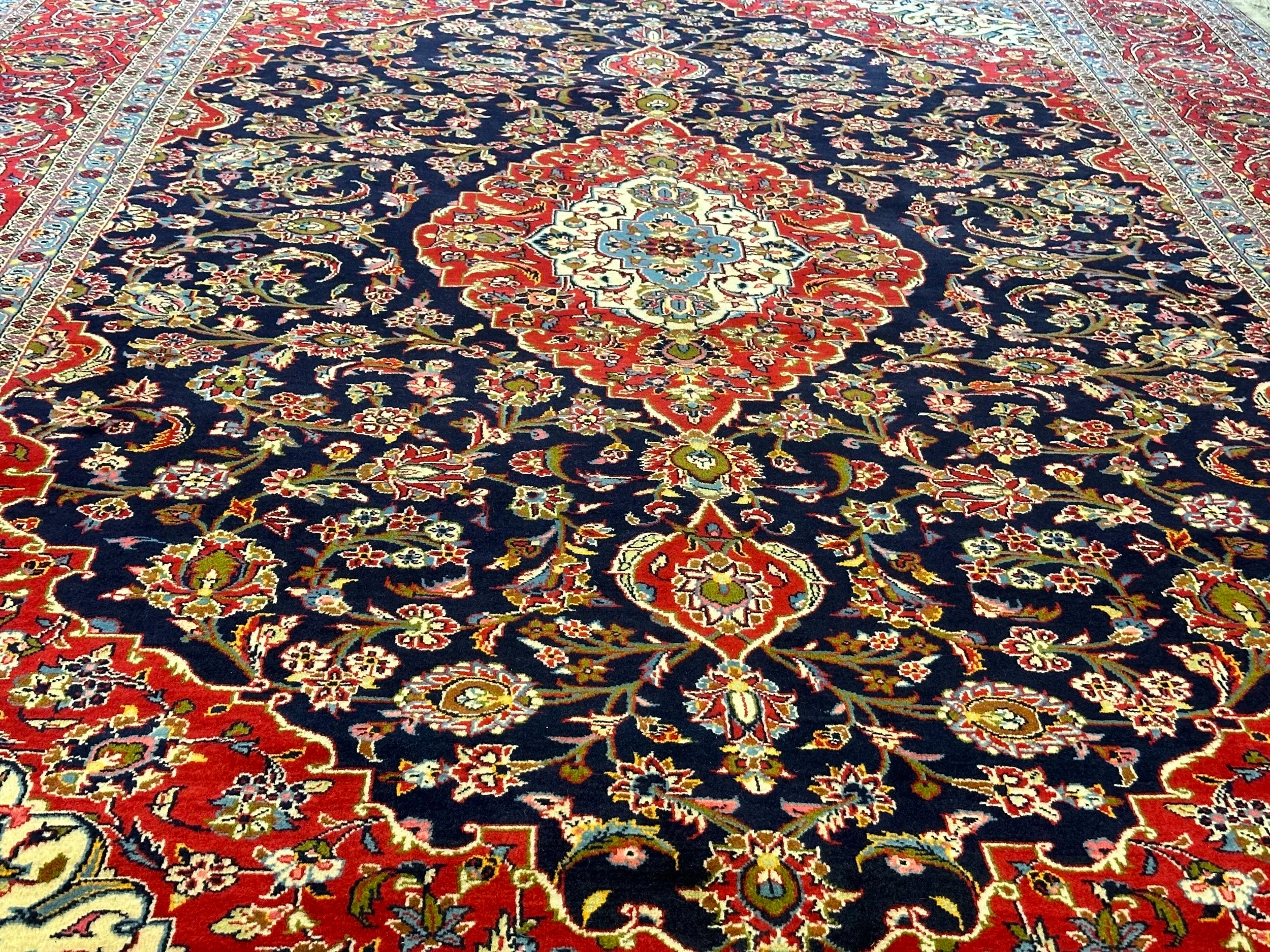 Persian Kashmar pure wool pile hand knotted 385cm x 252cm