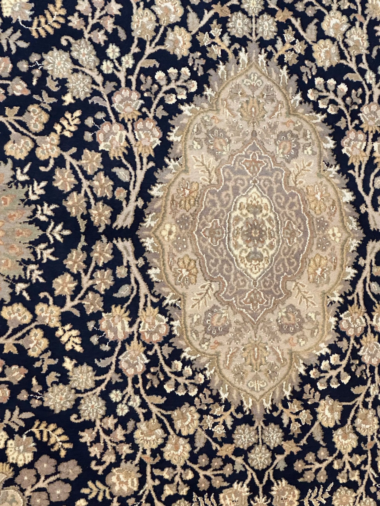 Persian Ifshar fine wool with silk highlight hand knotted 312cm x 240cm