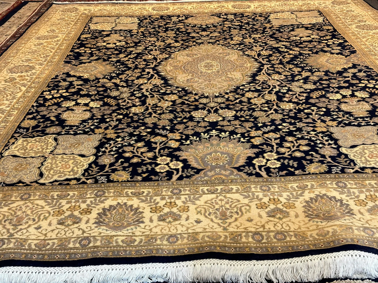 Persian Ifshar fine wool with silk highlight hand knotted 312cm x 240cm