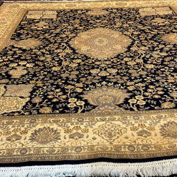 Persian Ifshar fine wool with silk highlight hand knotted 312cm x 240cm