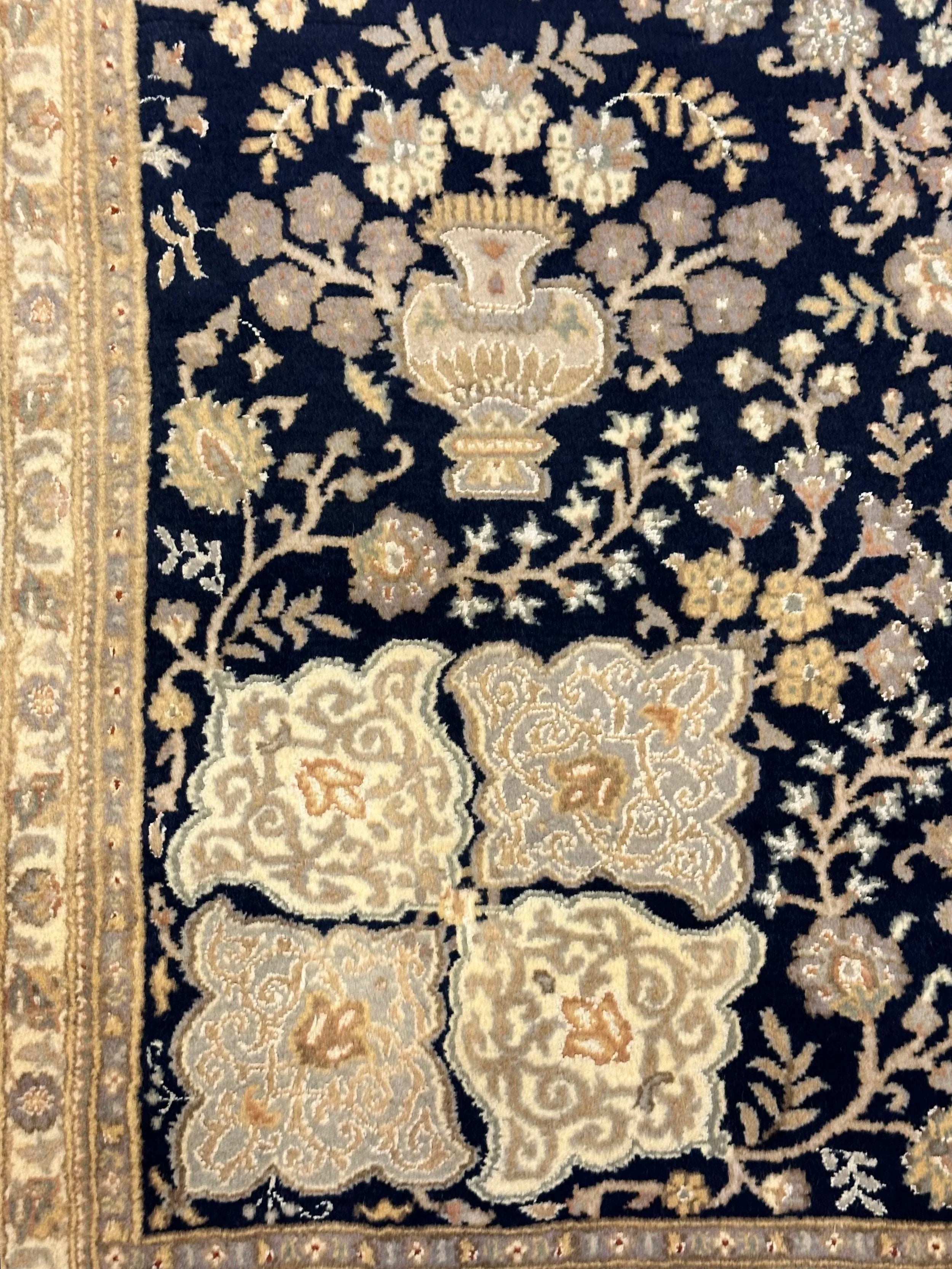 Persian Ifshar fine wool with silk highlight hand knotted 312cm x 240cm