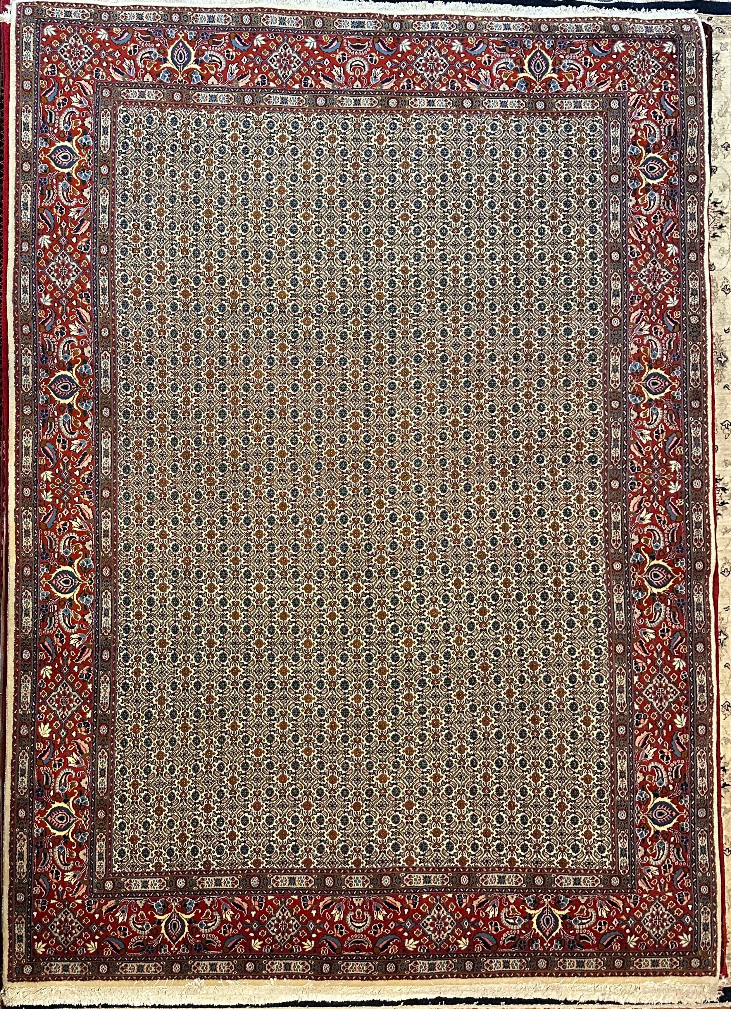 Persian Mud fish design Pure wool pile hand knotted rug from Iran 348cmx250cm