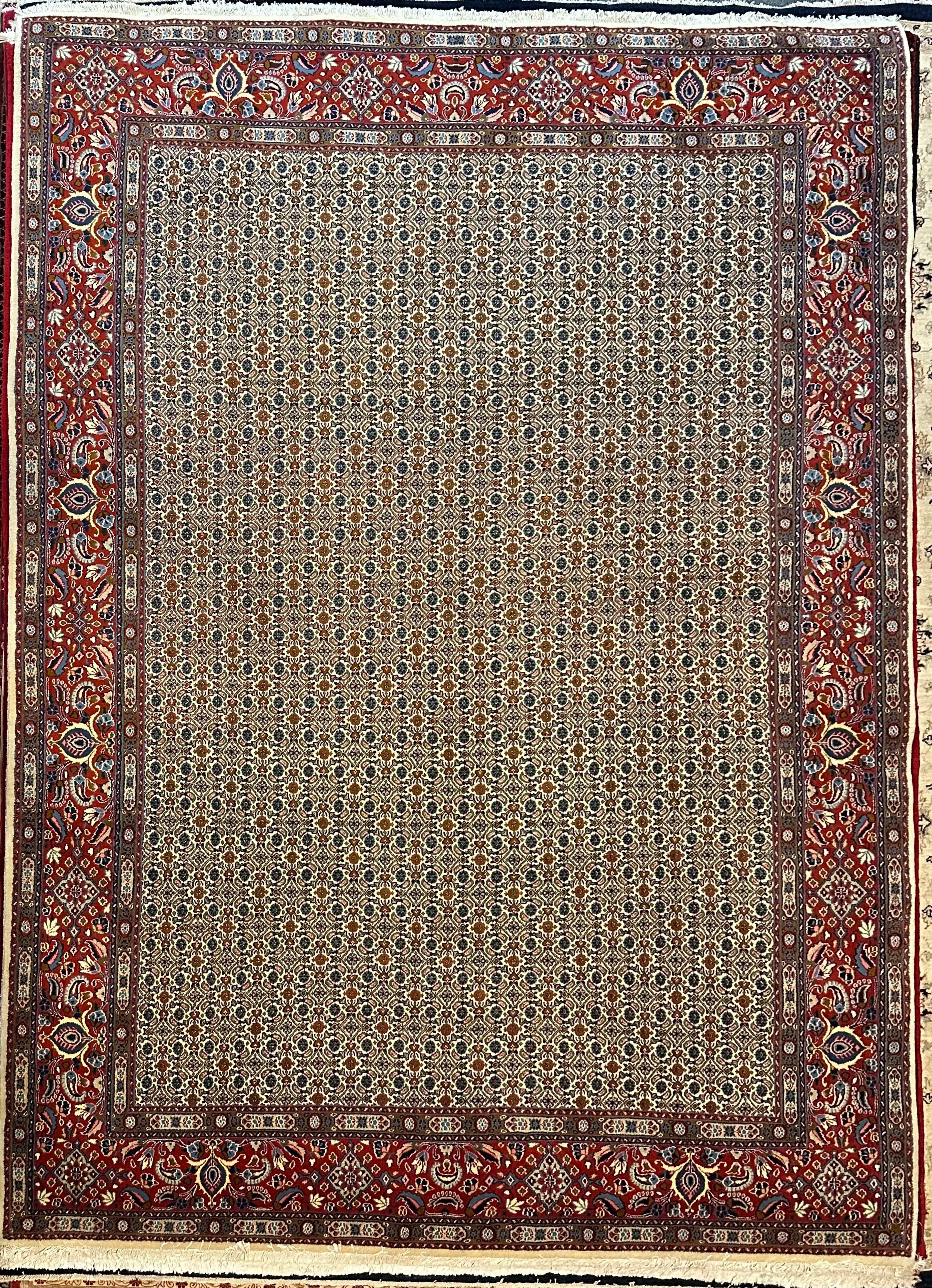 Persian Mud fish design Pure wool pile hand knotted rug from Iran 348cmx250cm