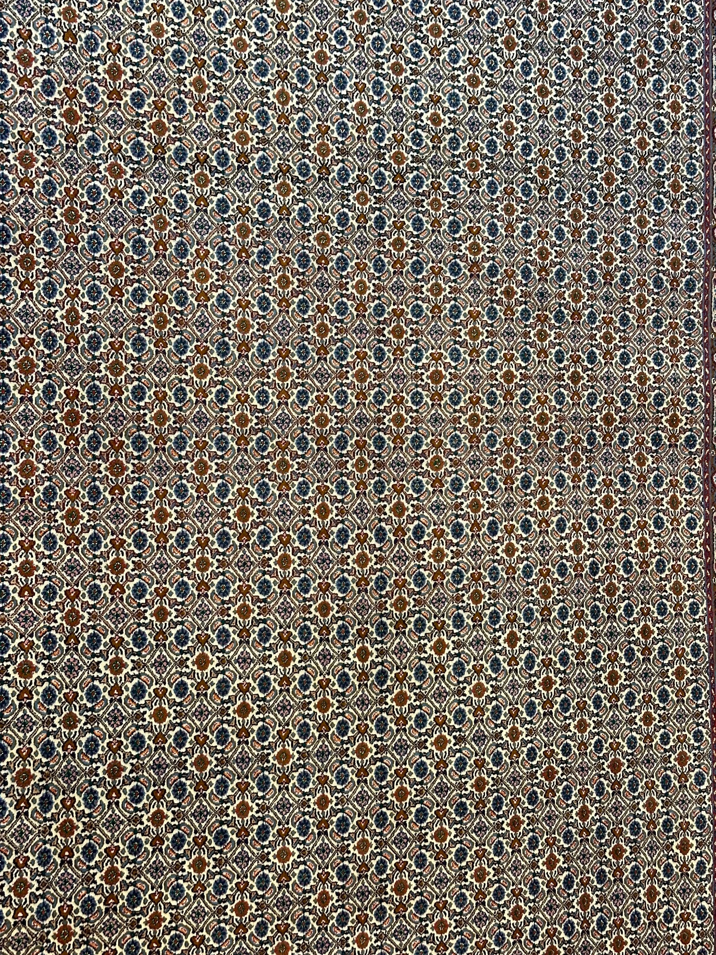Persian Mud fish design Pure wool pile hand knotted rug from Iran 348cmx250cm