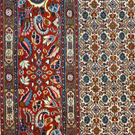 Persian Mud fish design Pure wool pile hand knotted rug from Iran 348cmx250cm