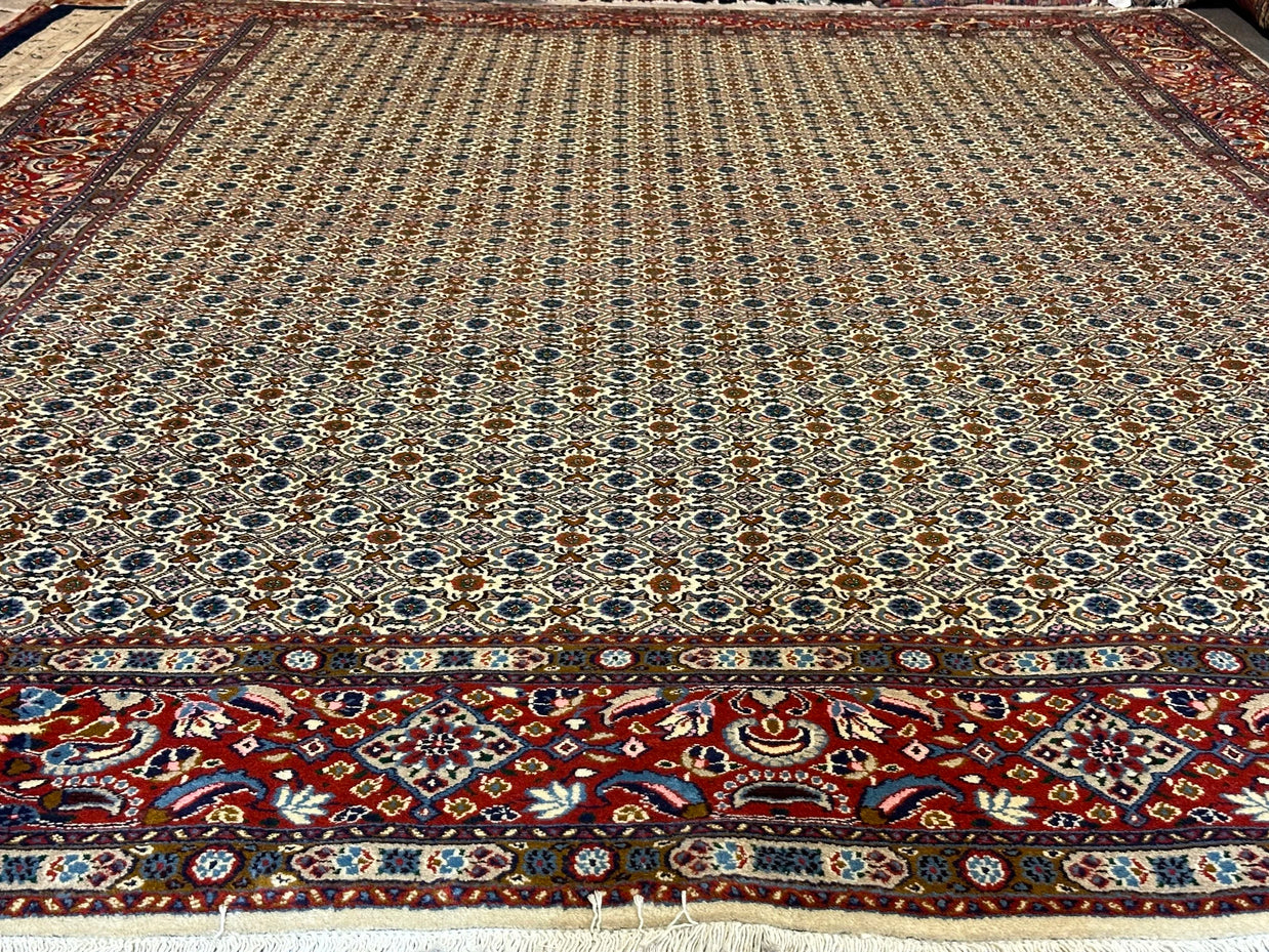 Persian Mud fish design Pure wool pile hand knotted rug from Iran 348cmx250cm