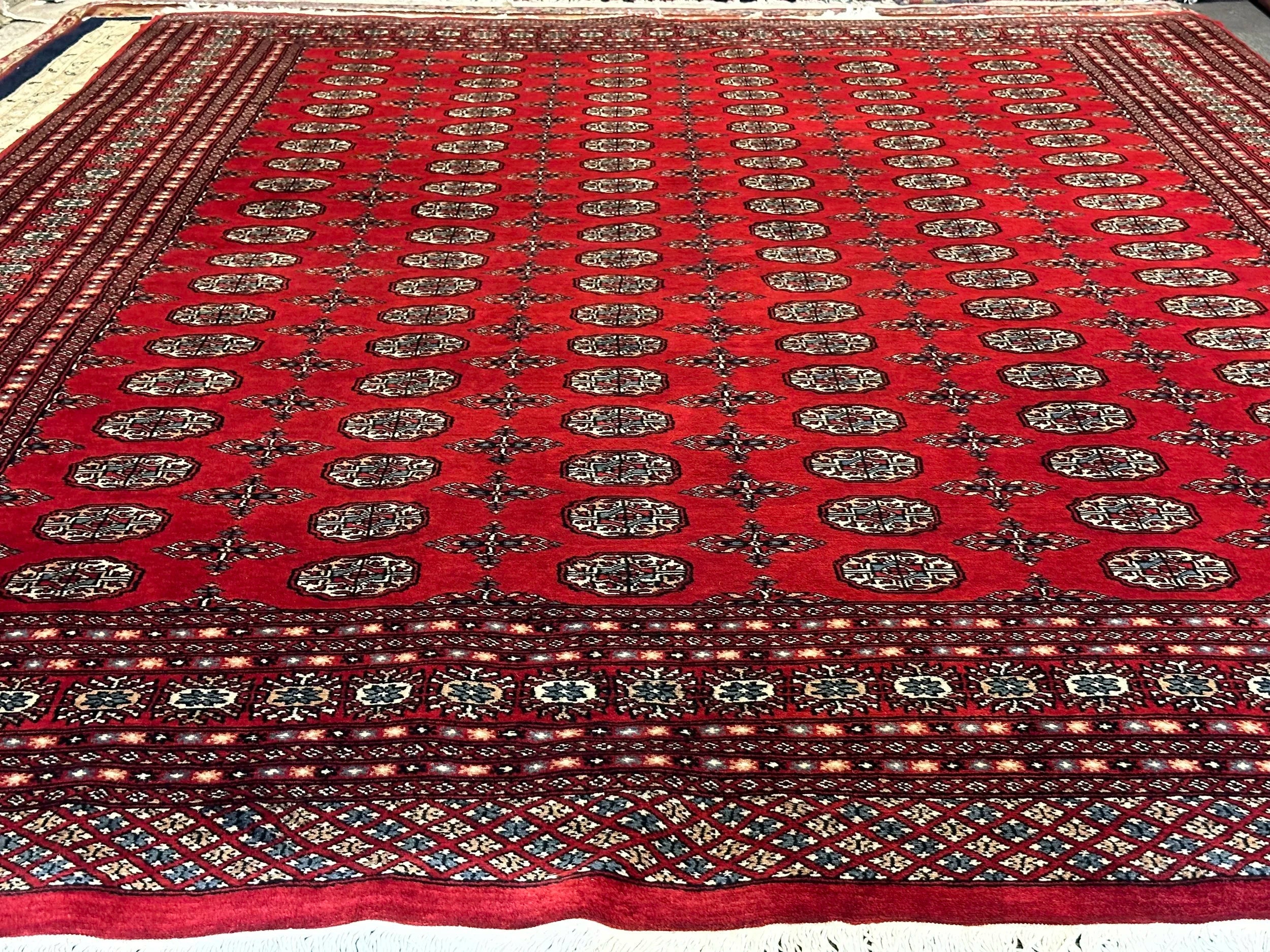 Princess Bohkara New Zealand wool hand knotted rug 336cm x 245cm