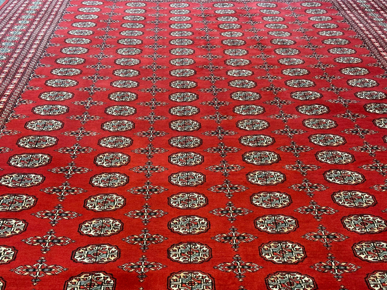 Princess Bohkara New Zealand wool hand knotted rug 336cm x 245cm