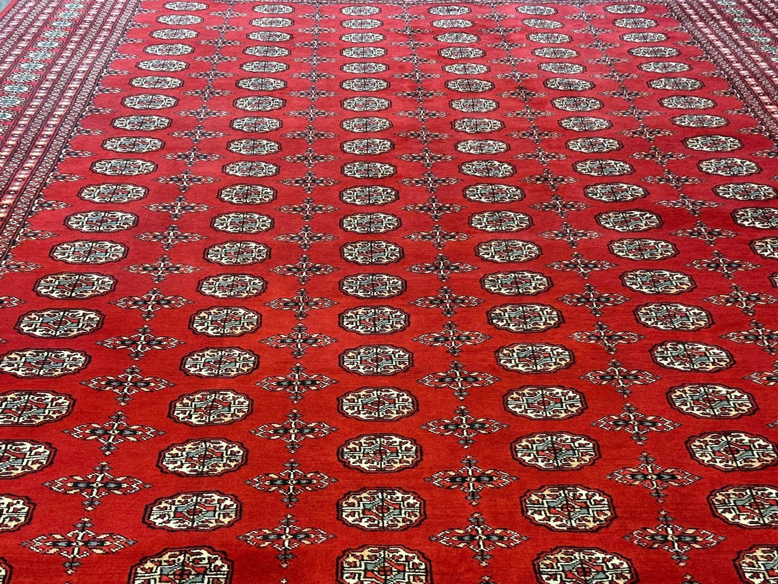 Princess Bohkara New Zealand wool hand knotted rug 336cm x 245cm