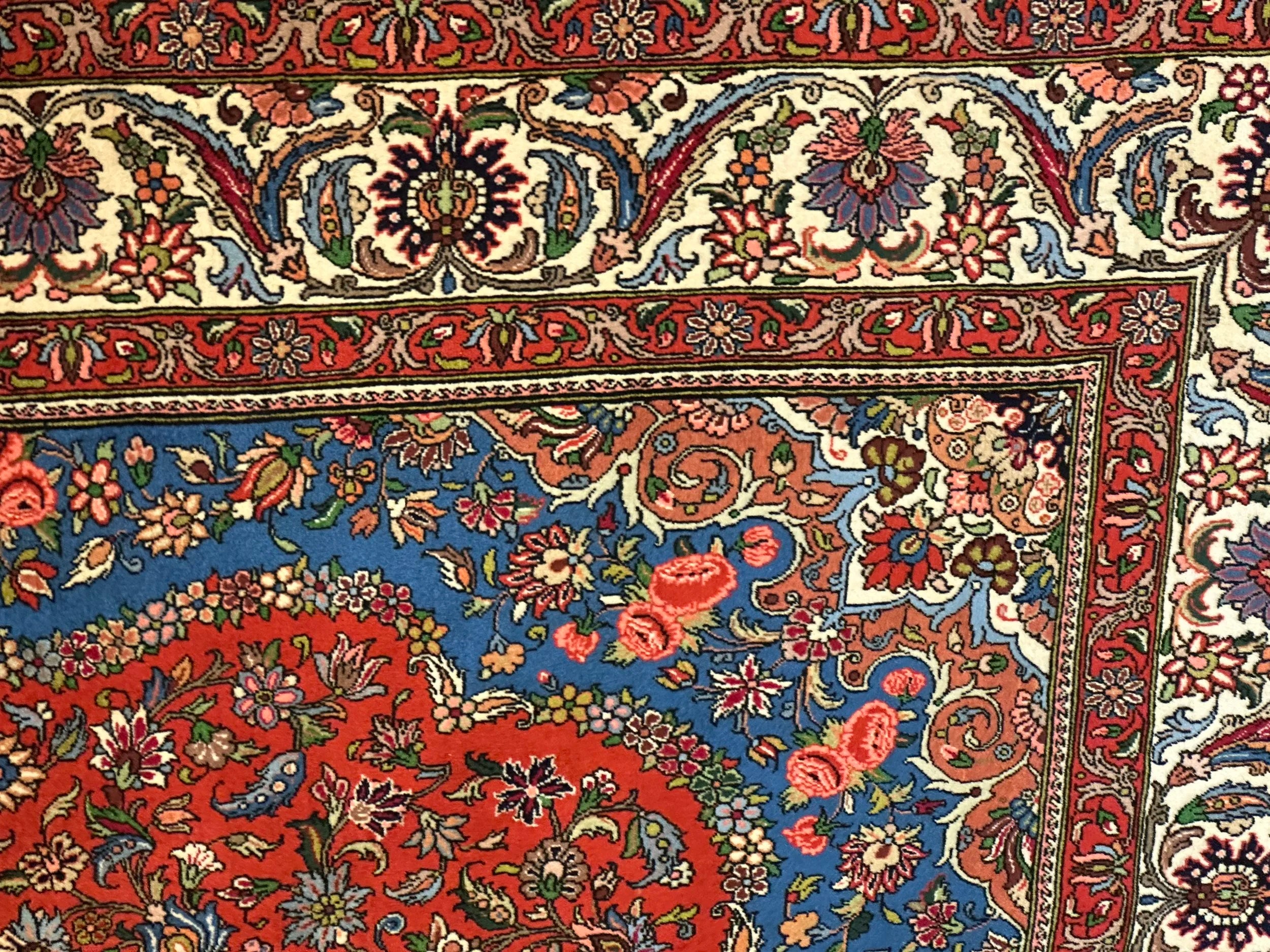 Persian Sarouq stunning piece of Art wool pile hand knotted rug from Persia