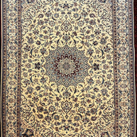 Persian habibyan Nain finely Knotted Handmade pure wool with silk Highlights 325cmx227cm