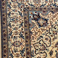 Persian habibyan Nain finely Knotted Handmade pure wool with silk Highlights 325cmx227cm
