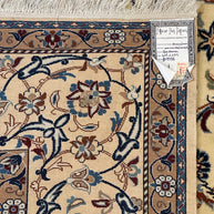 Persian habibyan Nain finely Knotted Handmade pure wool with silk Highlights 325cmx227cm