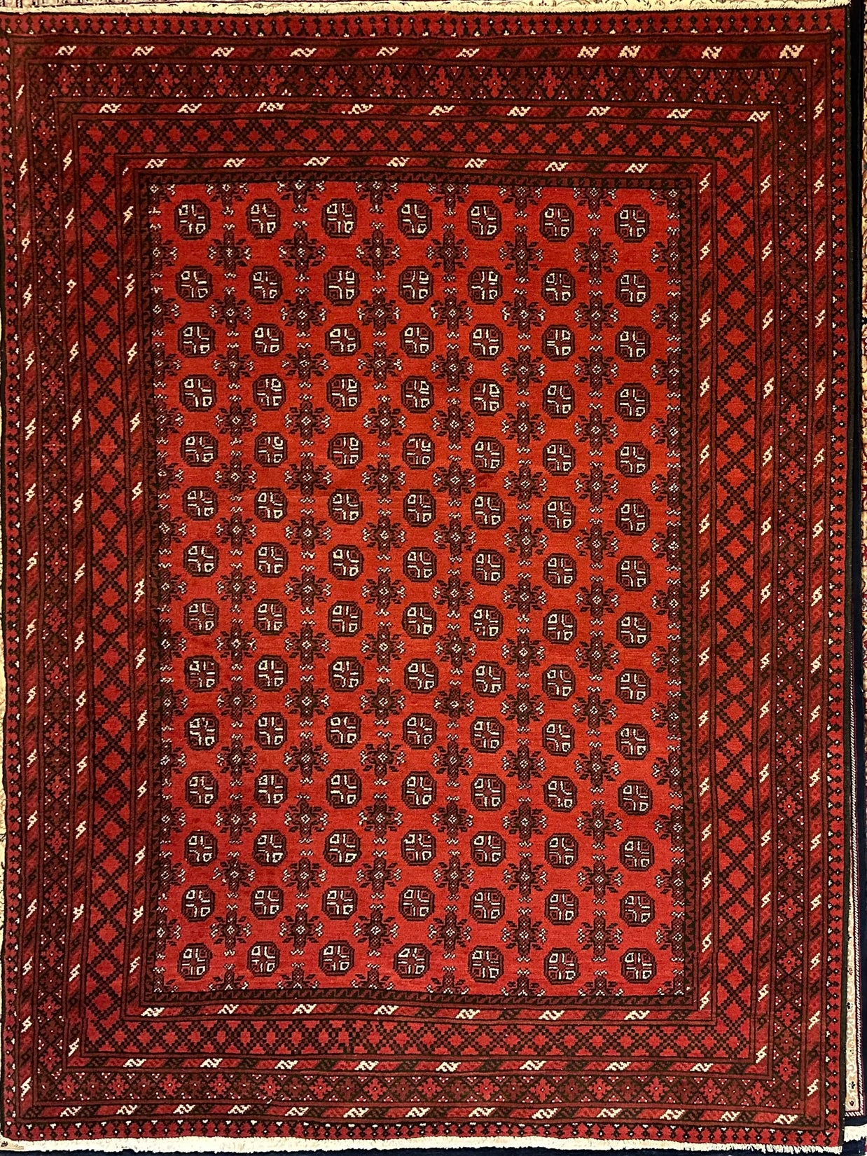 Tribal Turkman Pure wool pile hand knotted from Afghanistan 332cm x 242cm