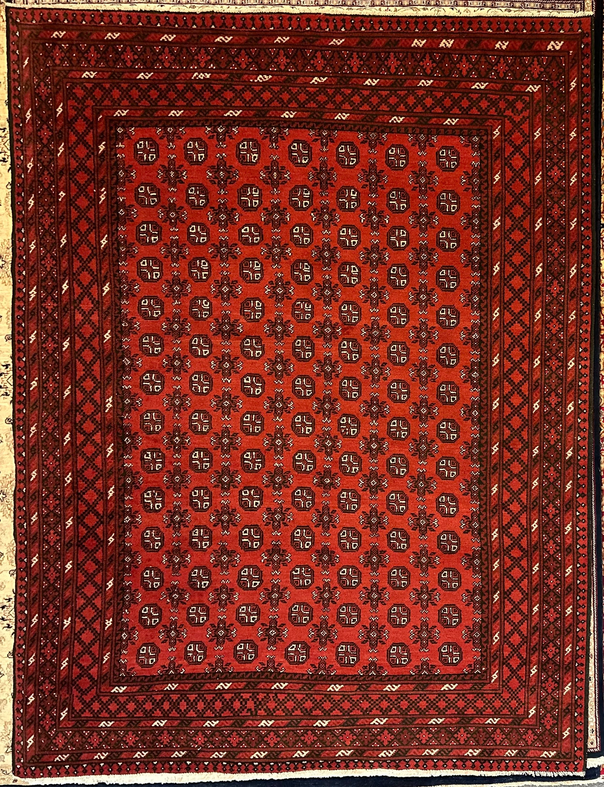 Tribal Turkman Pure wool pile hand knotted from Afghanistan 332cm x 242cm