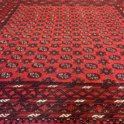Tribal Turkman Pure wool pile hand knotted from Afghanistan 332cm x 242cm