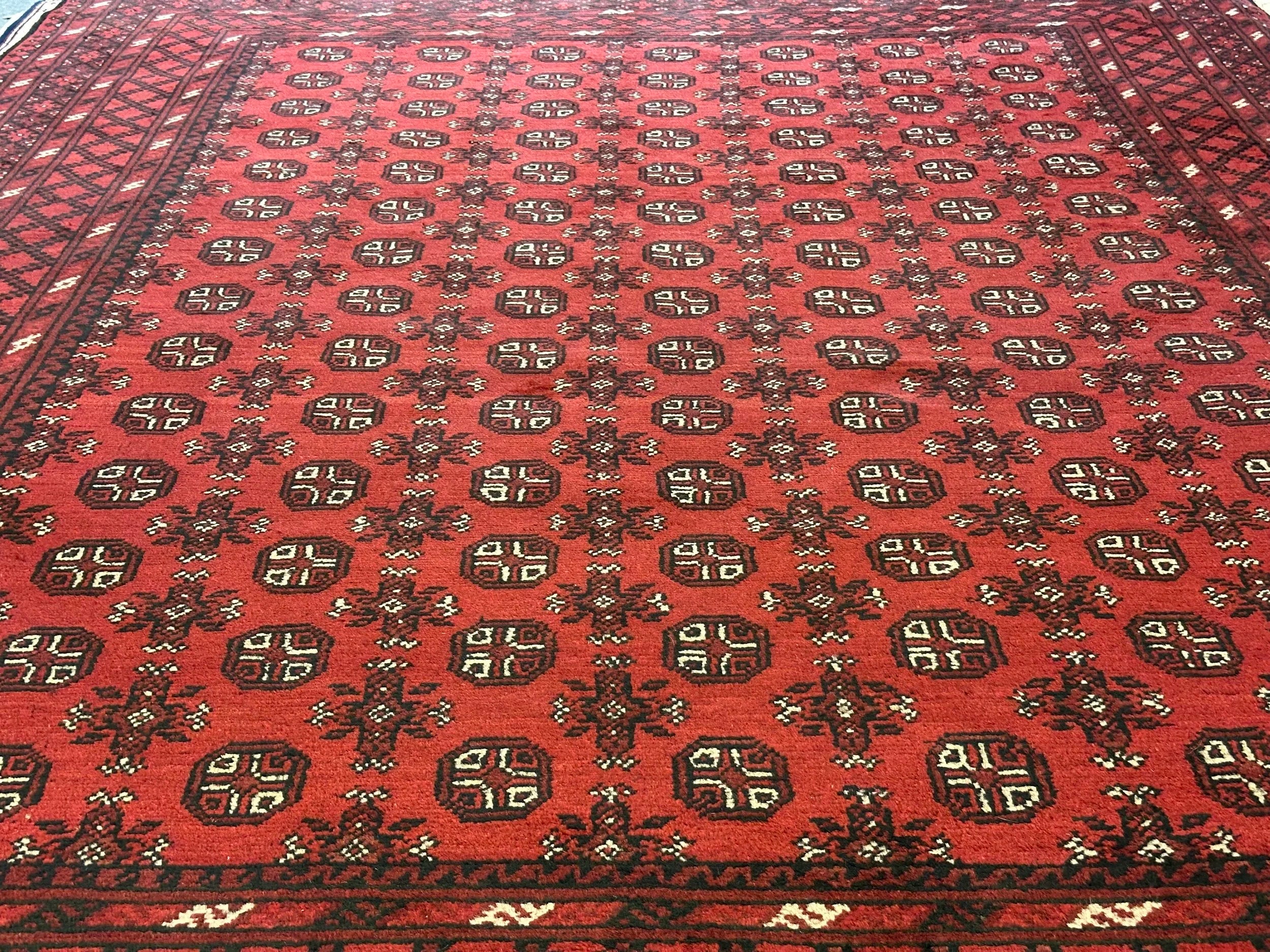 Tribal Turkman Pure wool pile hand knotted from Afghanistan 332cm x 242cm