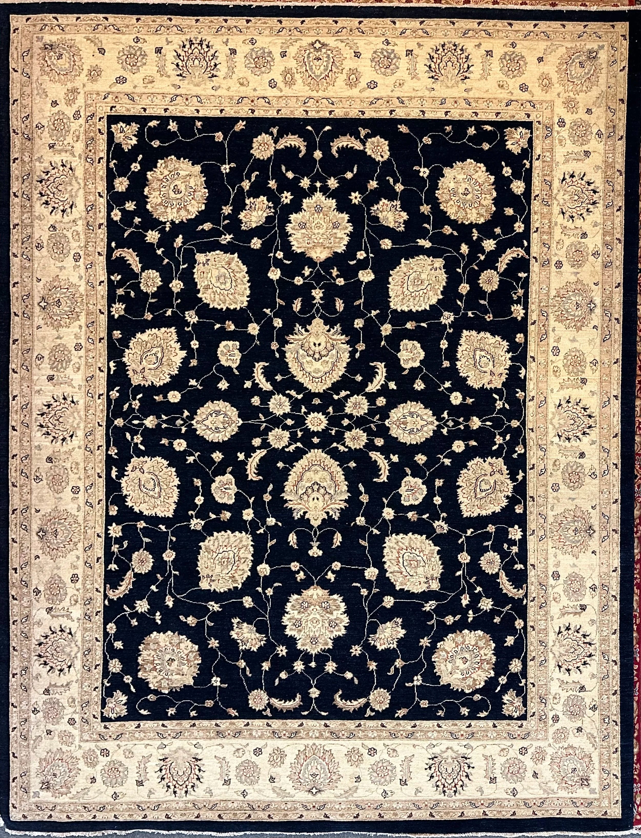 Afghan Chobi Natural Dye Hand Knotted wool pile Rug 362cm x 274cm