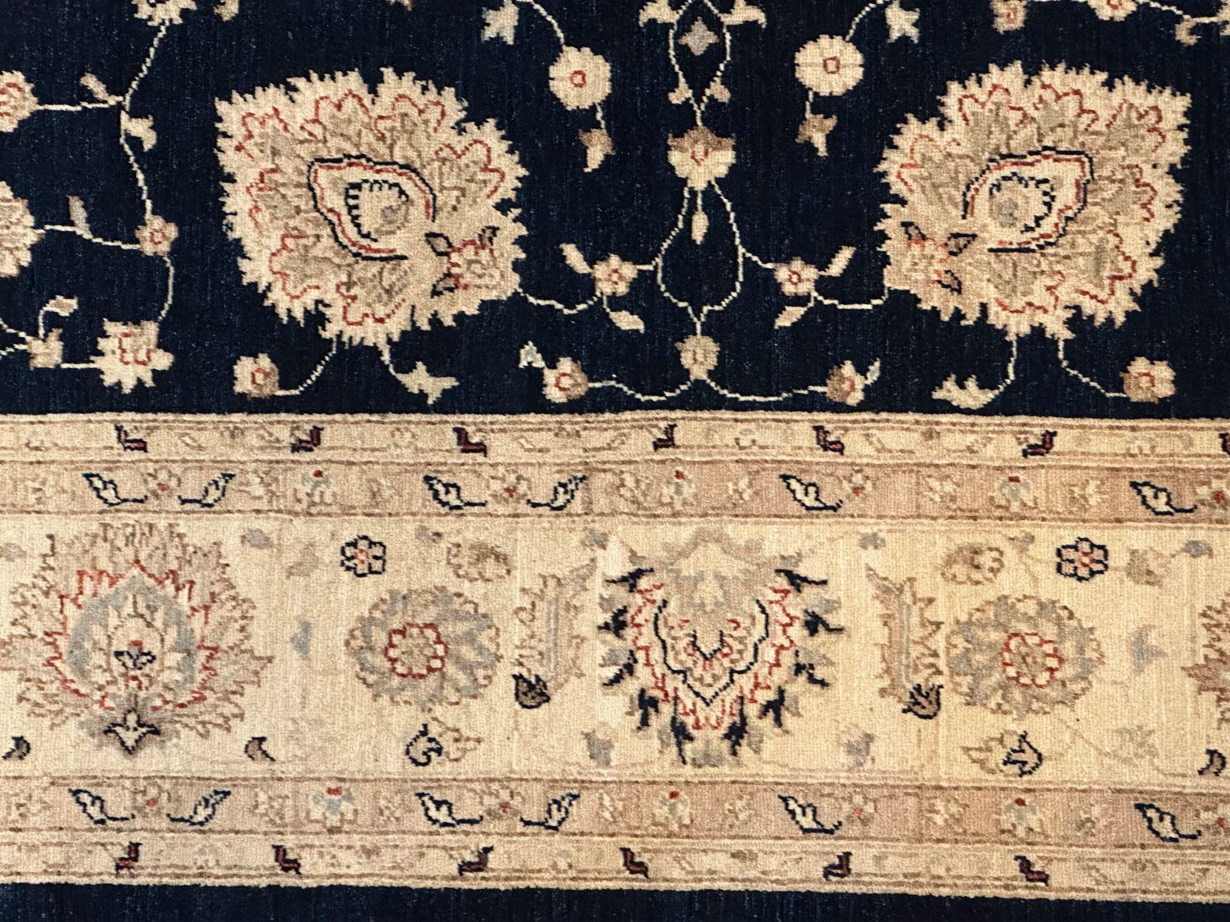 Afghan Chobi Natural Dye Hand Knotted wool pile Rug 362cm x 274cm