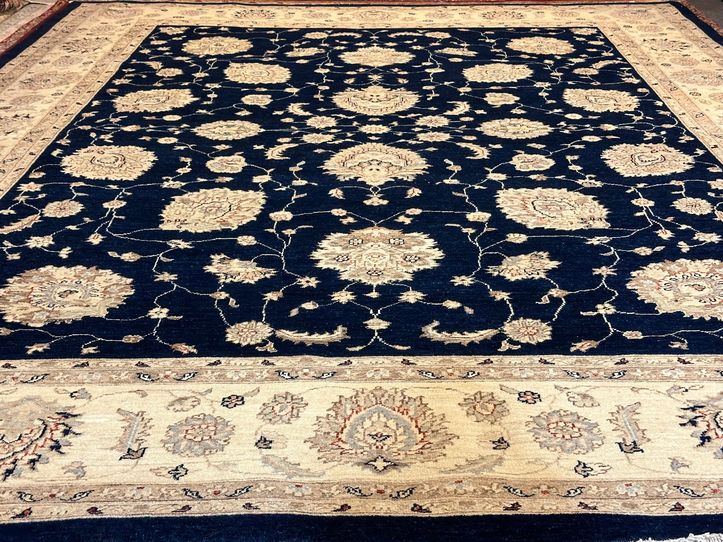 Afghan Chobi Natural Dye Hand Knotted wool pile Rug 362cm x 274cm