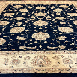 Afghan Chobi Natural Dye Hand Knotted wool pile Rug 362cm x 274cm