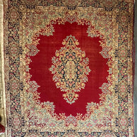 Old Persian Kirman Pure wool pile Hand knotted 394cm x 292cm