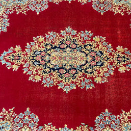 Old Persian Kirman Pure wool pile Hand knotted 394cm x 292cm