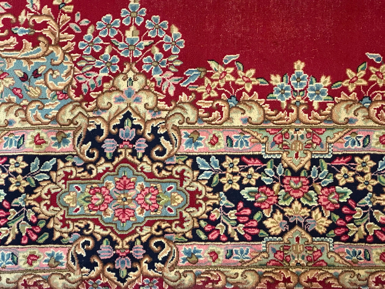 Old Persian Kirman Pure wool pile Hand knotted 394cm x 292cm
