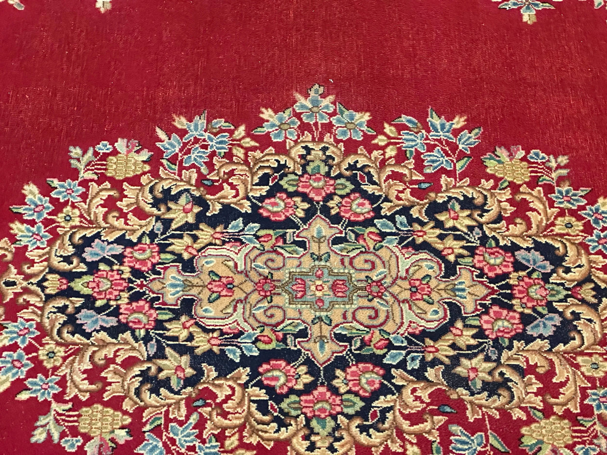 Old Persian Kirman Pure wool pile Hand knotted 394cm x 292cm