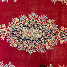 Old Persian Kirman Pure wool pile Hand knotted 394cm x 292cm
