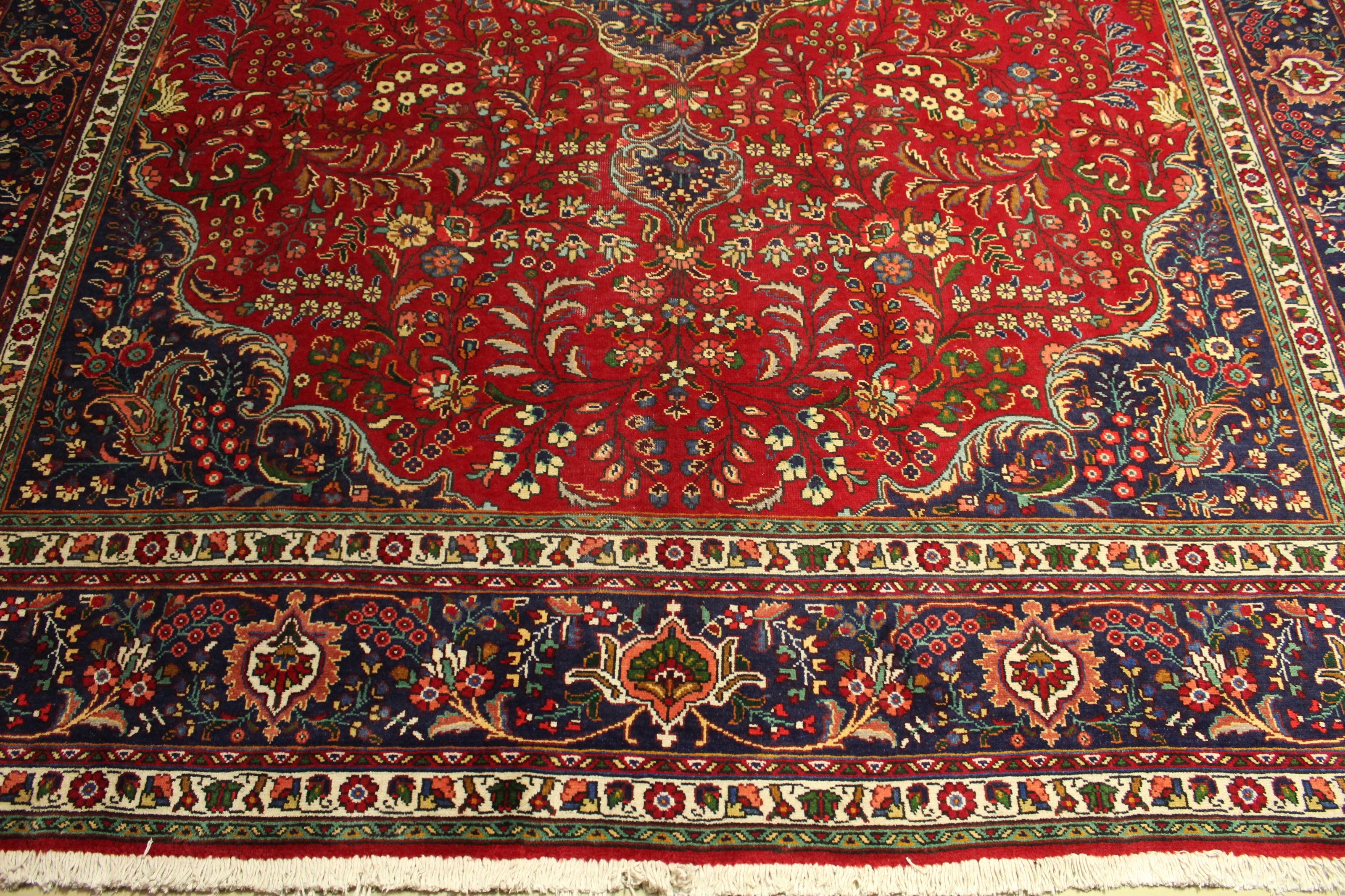 Vintage Tabriz Rug - 390 cm x 302 cm