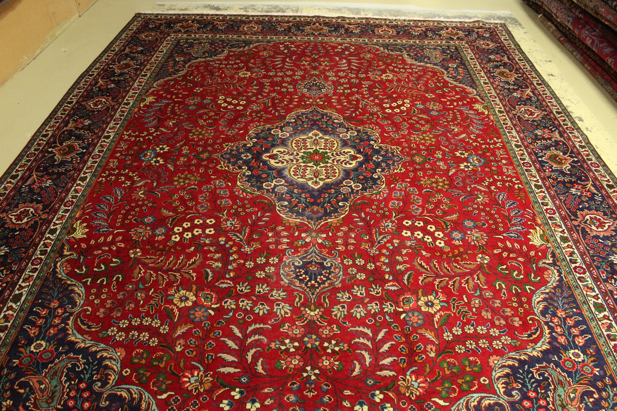 Vintage Tabriz Rug - 390 cm x 302 cm