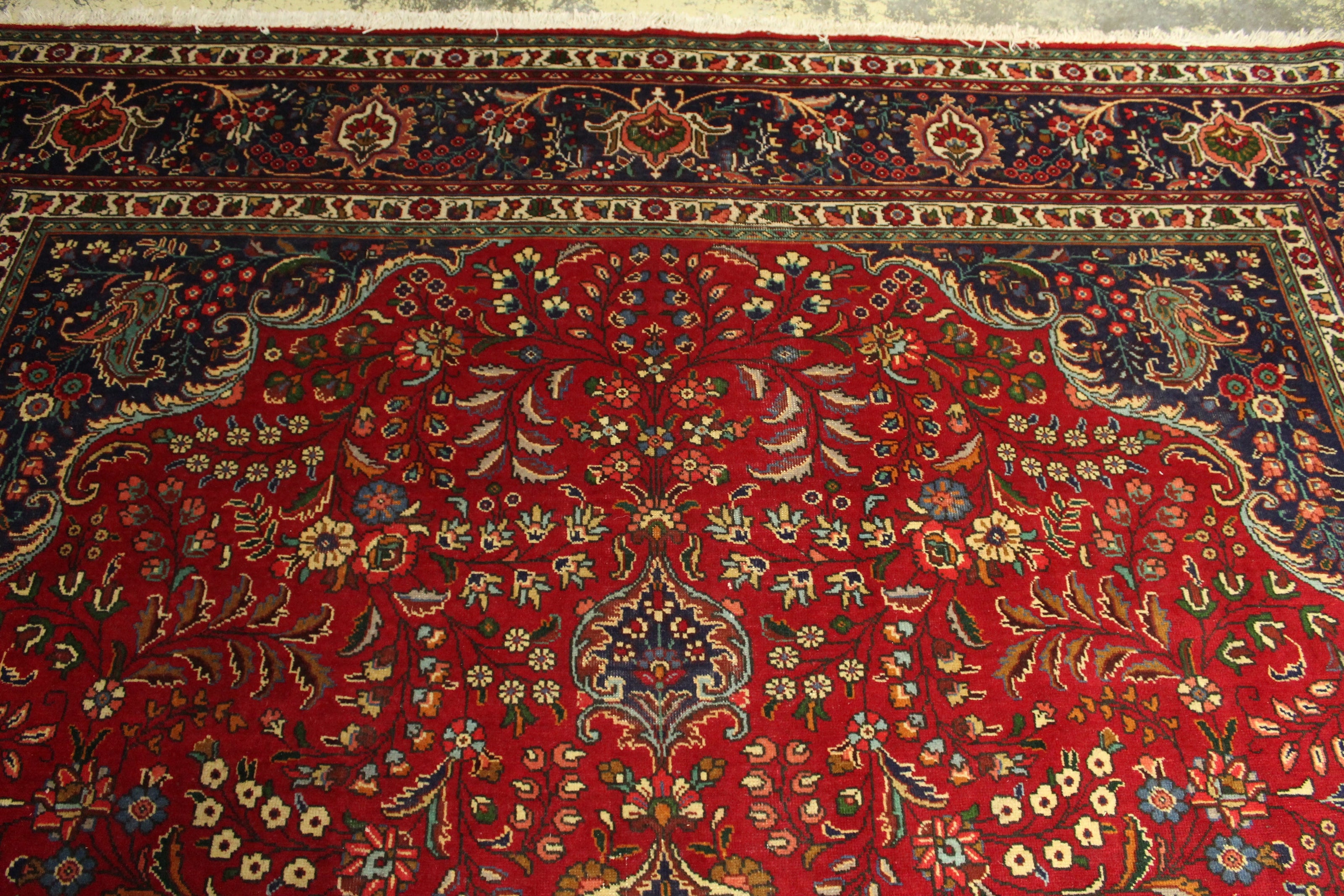 Vintage Tabriz Rug - 390 cm x 302 cm