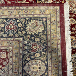 Very fine Kashmiri wool hand knotted rug 346cm x 246cm